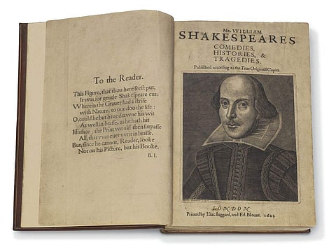 William Shakespeare (1564-1616); Comedies, Histories, & Tragedies; Published According to the True Original Copies; London: Printed by Isaac Jaggard and Ed Blount, 1623