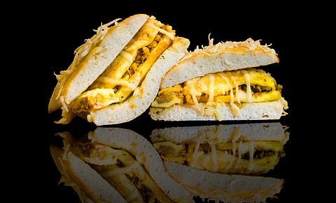 A delicious sandwich at Sofrehh