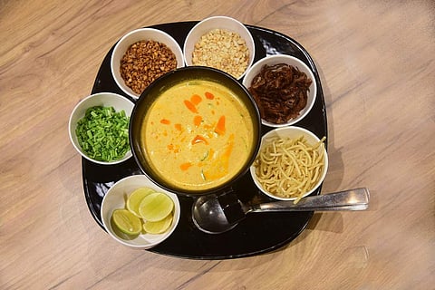 A traditional Burmese Khow Suey at Cafe Central