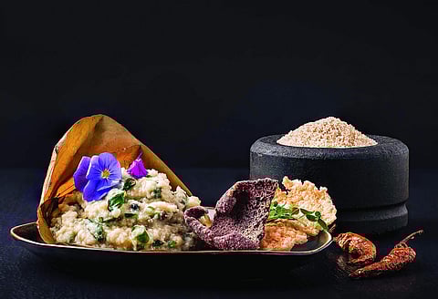 Samak ke chawal ki khichdi at ITC Grand Chola