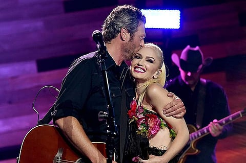 Singers Blake Shelton and Gwen Stefani