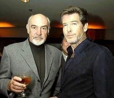 Sean Connery and Pierce Brosnan
