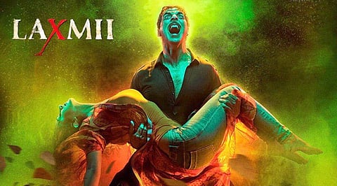 Poster of Laxmii starring Akshay Kumar and Kiara Advani