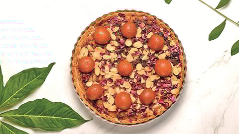 Gulab Jamun Frangipane Tart by Strictly Desserts
