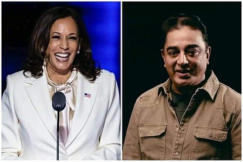 Actor-turned-politician Kamal Haasan has extended his warm wishes to US Vice President-elect Kamala Harris on her resounding triumph.