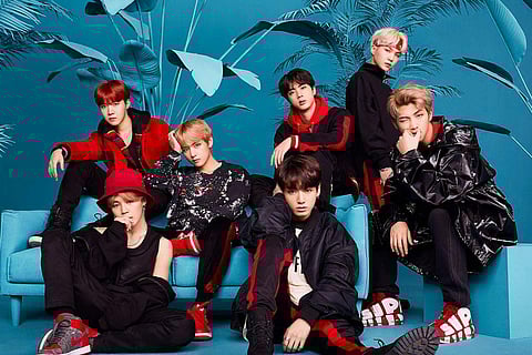 Korean boy-band BTS strike a pose. Image: Internet