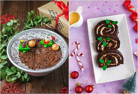 Plum Pudding and Yule Log