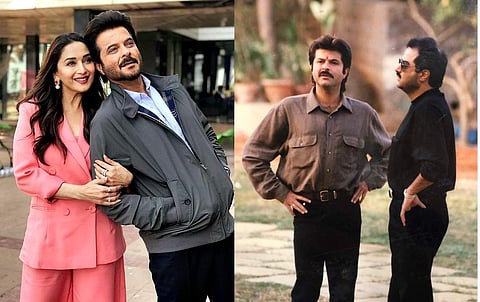Anil Kapoor with Madhuri and Boney Kapoor