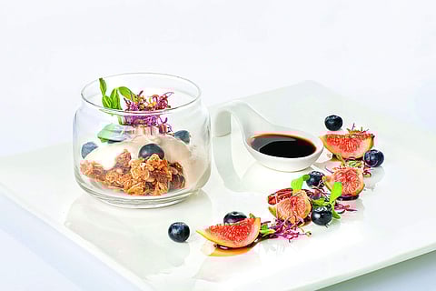 Puffed amaranth oat and pumpkin seed granola