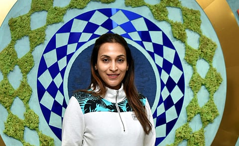 Aishwaryaa R Dhanush at the Diva Yoga event