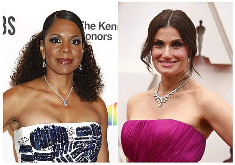 Audra McDonald and Idina Menzel (Photos by Richard Shotwell/Invision/AP and Greg Allen/Invision/AP)