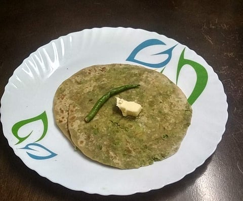 Peas Paranthas