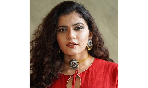 A silver plated mandala choker by aaree