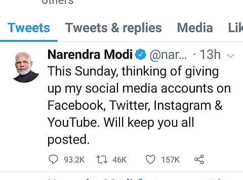 PM Modi on Twitter