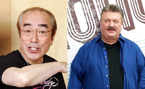 Ken Shimura & Joe Diffie (AP Photos)
