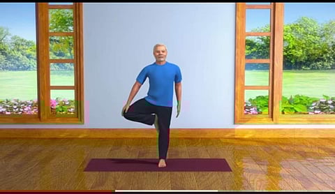 Yoga with Modi (Source: YouTube)