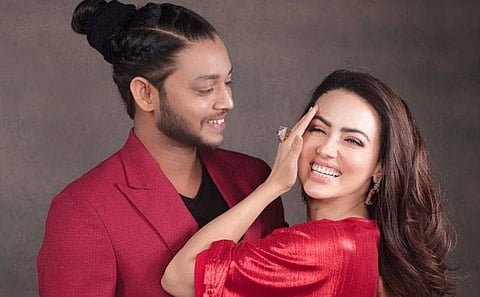 Melvin and Sana during happier times