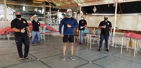 Chef Inam and his staff ensure kitchen safety