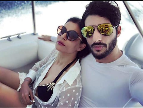 Sushmita with Rohman