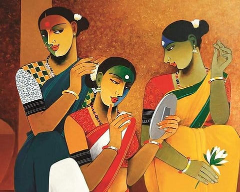 Untitled by Agacharya (detail; Mahua Art Gallery)