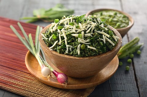 Cheese Hari Bhari Khichdi