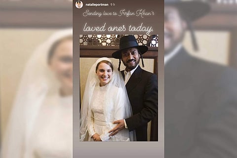 Natalie Portman with Irrfan Khan