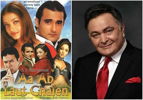 The only time Rishi Kapoor wore the hat of a director was Aa Ab Laut Chalen, which starred Aishwarya Rai with Akshaye Khanna, and yesteryears' superstar, the late Rajesh Khanna.