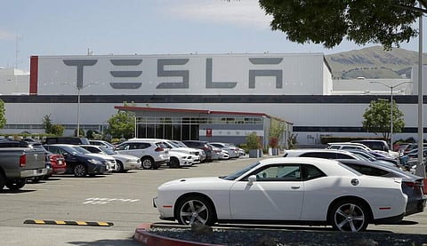 Tesla car plant (AP Photo/Ben Margot)