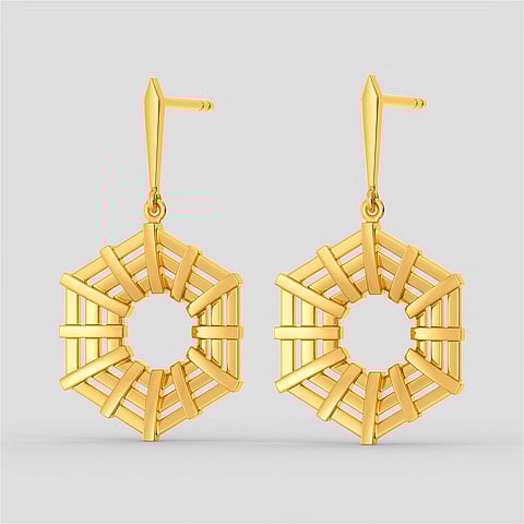 Ethically African Gold Earring by Melorra