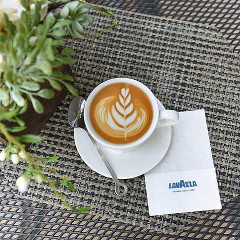 Perfect frothy coffee