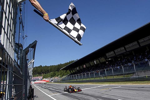 The Red Bull Ring racetrack in Spielberg, Southern Austria (Christian Bruna, Pool via AP, File)