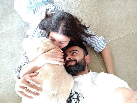 Virat, Anushka and Bruno