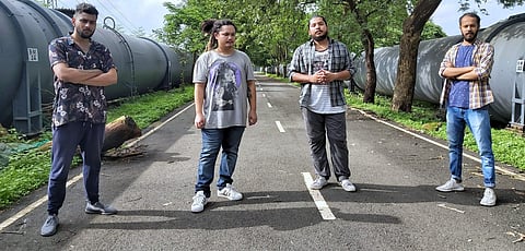 From (Left -Right) Raja Pradhan, Reeshav Gohain, Mondip Kalita and Albert Dyrile Lakra