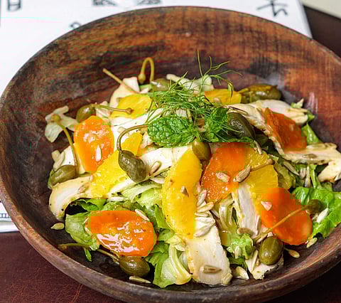 Smoked Chicken with Citrus Salad