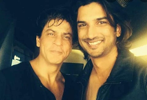 Shah Rukh Khan with Sushant Singh Rajput