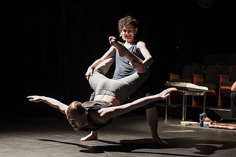 A scene from one of the dance sessions by Vozdukh Center