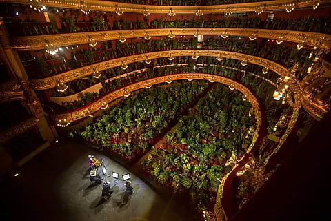 At the Gran Teatre del Liceu in Barcelona, Spain (AP Photo/Emilio Morenatti)