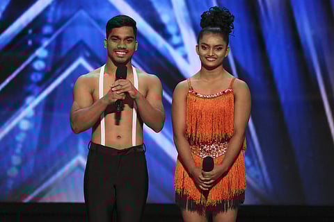 Bad Salsa after their performance on the AGT stage