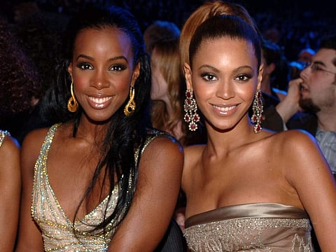 Kelly Rowland and Beyonce
