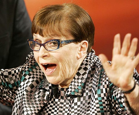 Italian actress Franca Valeri (AP Photo/Antonio Calanni, file)