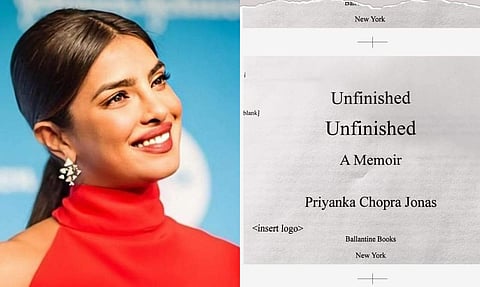 Actress and producer Priyanka Chopra confirmed on Monday night that her memoir is ready in print.