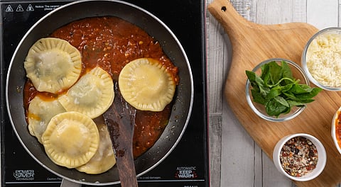 Ravioli in the making
