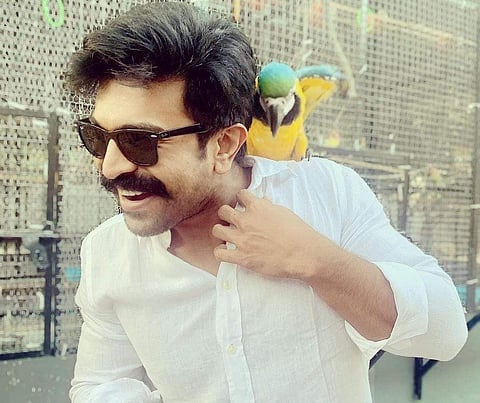 Charan strikes a pose after recovering from COVOID-19