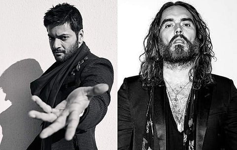 Ali Fazal and Russel Brand