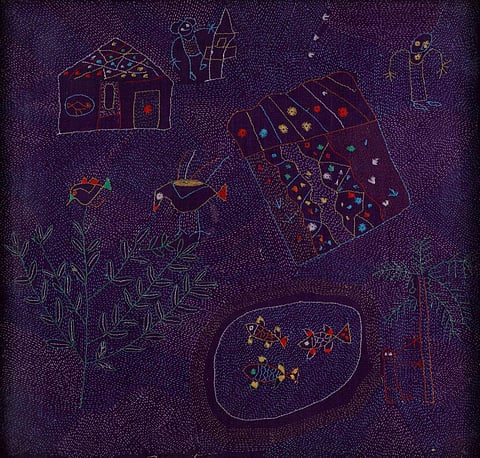 Untitled Kantha work, Meera Mukherjee