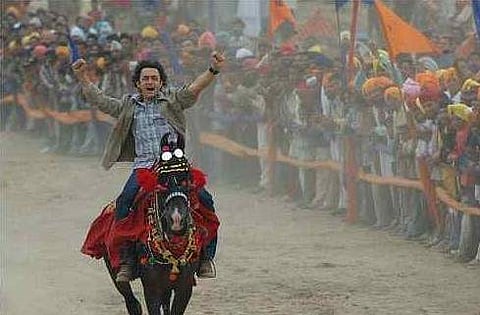 The title track of Rang De Basanti (2006) is more like a celebration song in Daler Mehndi and KS Chithra's voices.