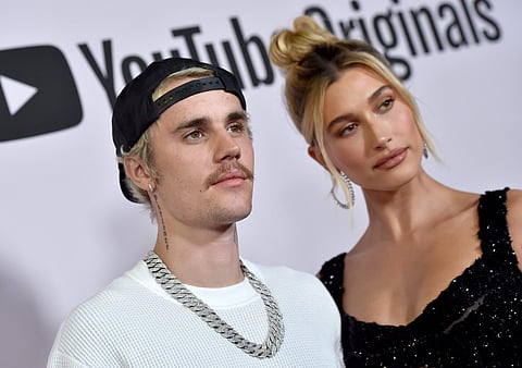 Justin Bieber with his wife Hailey Baldwin