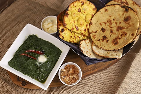 Sarso Da Saag with Makki Roti at Moti Mahal Delux