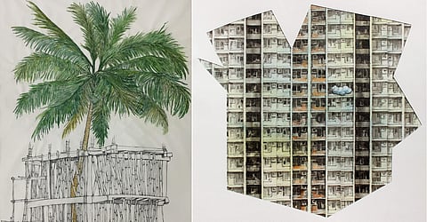 Drawings by Mohit Mahato and Venugopal VG