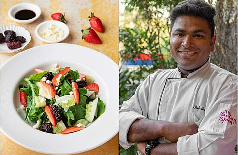Chef Malcolm Pereira shares a salad recipe featuring fruits of the season, berries